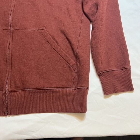 Oakley Men's Full Zip Hoodie Medium Maroon Long Sleeve - Picture 4 of 5